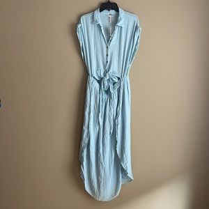 Free People Light Blue Dress Size L